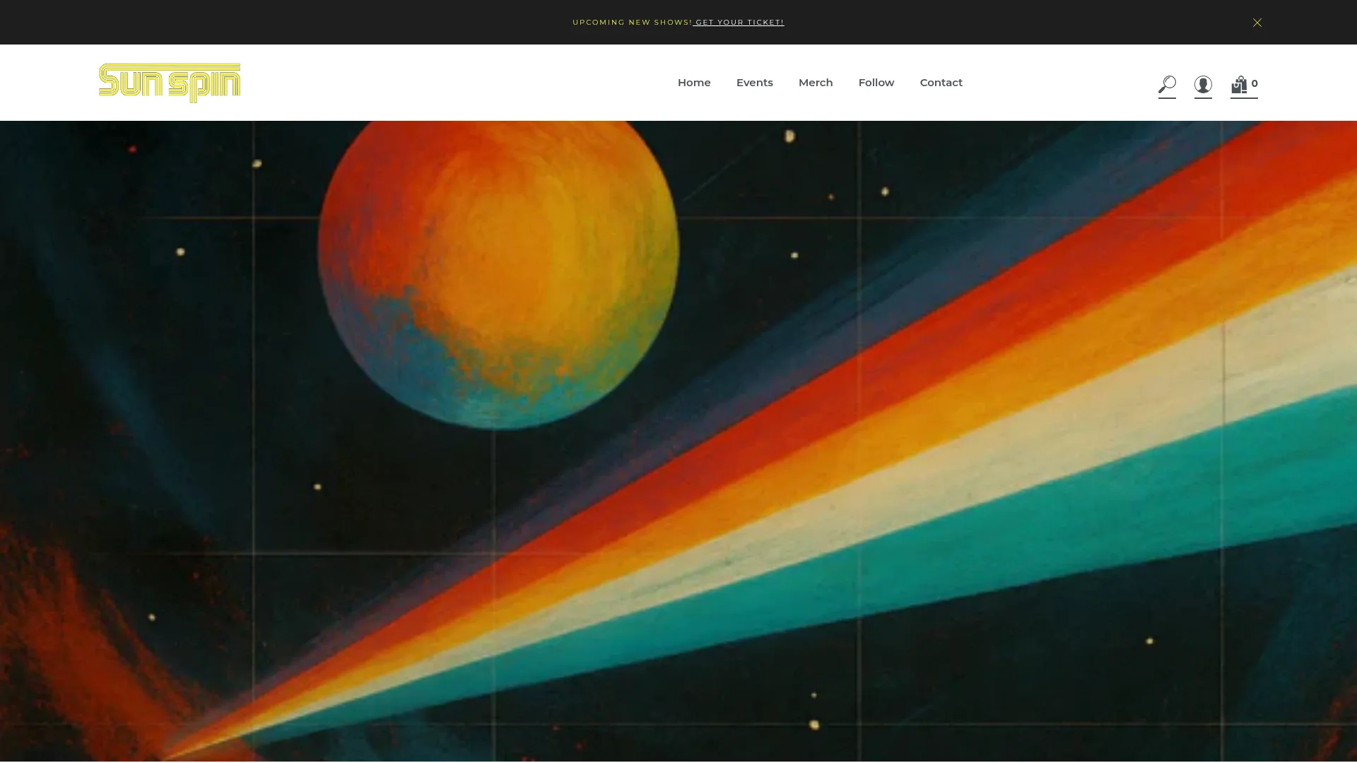 Sunspin Casino desktop view with casino play and account features